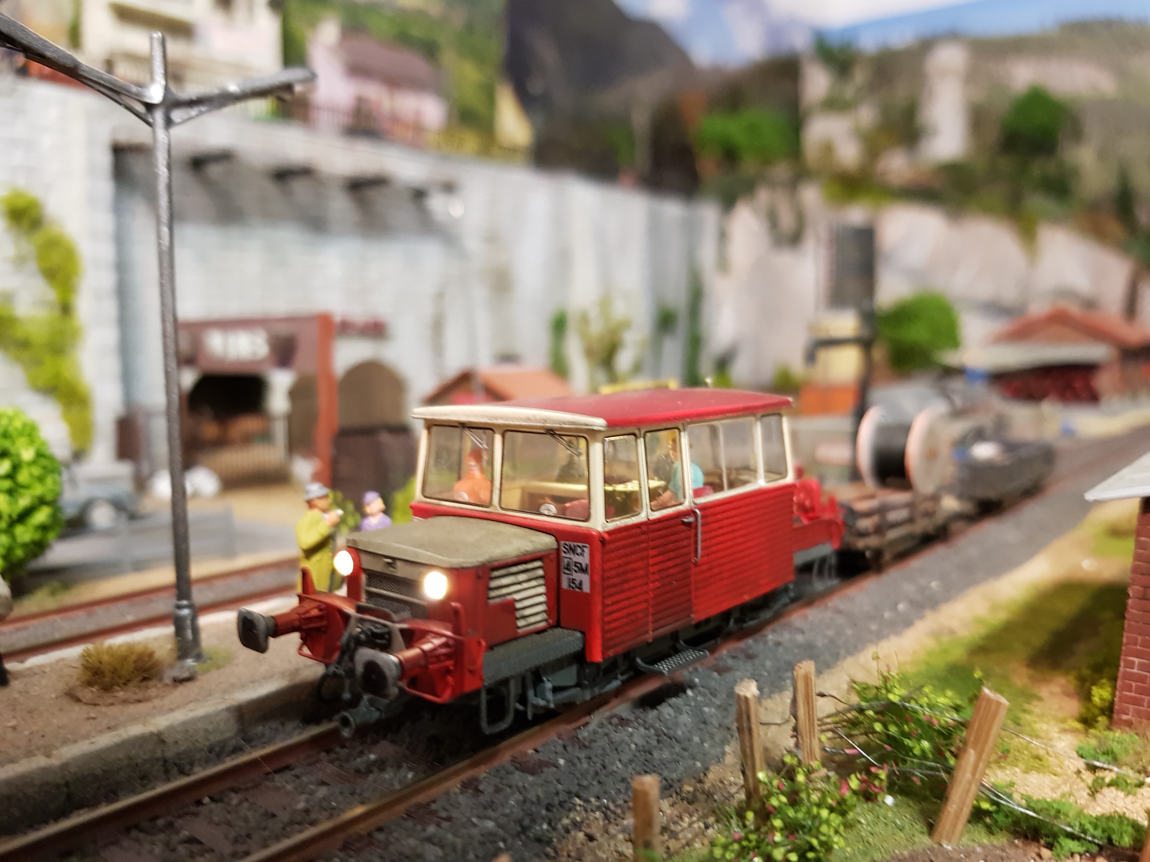 Evemodel Lot de 3 pistes H0 1:87 20 ft - Modèle coloré - Wagon - Camion - Chariot de marchandises - Pour chemin de fer - En kit (Cosi